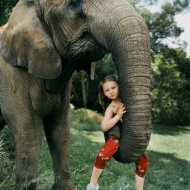 "ამელი და ცხოველები" - პატარა გოგონასა და ცხოველების საოცარი ფოტოსესია