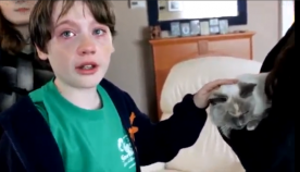 ბავშვმა სიხარულისგან იტირა, როცა დედამ 2 თვის დაკარგული კატა მიუყვანა (+ვიდეო)