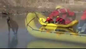 ძალიან საშიში ხაფანგი - გაყინული მდინარე (+ვიდეო)