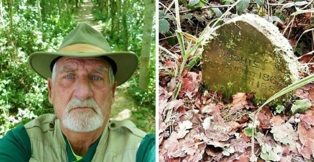 ბრიტანელმა პენსიონერმა ტყეში  აღმოაჩინა 130 წლის საფლავი, რომელიც ადამიანს არ ეკუთვნოდა