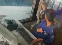 მაიმუნმა ავტოსადგომის მოლარე გაძარცვა (სახალისო ვიდეო)
